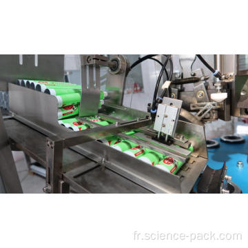 Machine automatique de remplissage et de scellage de tubes pour désinfectant